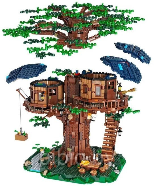 Детский конструктор Minecraft Майнкрафт Дом на дереве крепость 11364 серия my world блочный аналог лего lego - фото 2 - id-p199332734