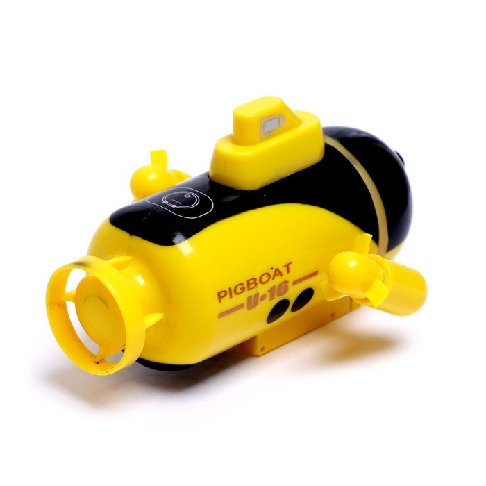 Подводная лодка радиоуправляемая «Батискаф», световые эффекты, цвет жёлтый - фото 3 - id-p199296728