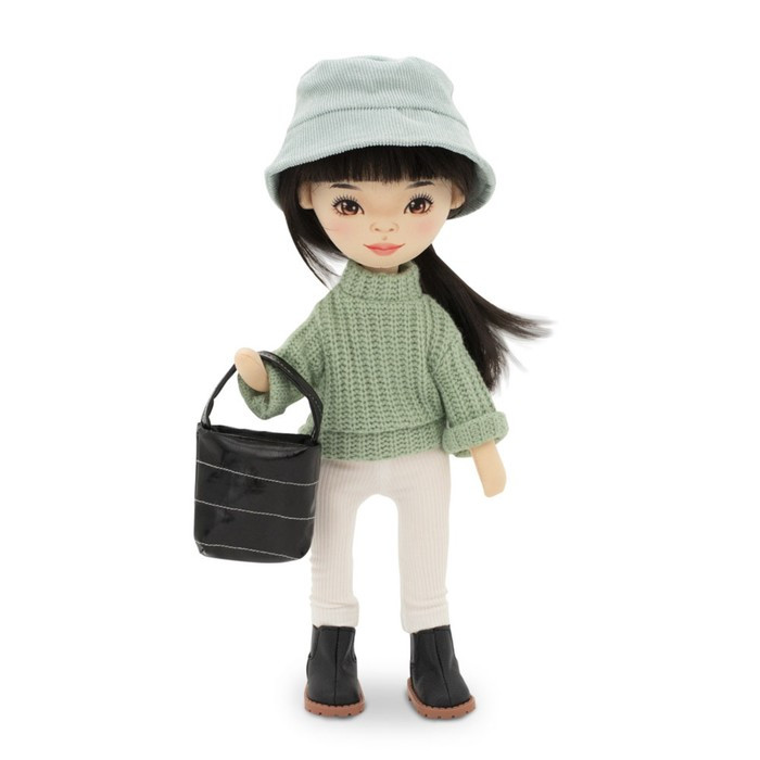 Мягкая кукла Lilu «В зеленом свитере», 32 см, серия: Весна - фото 3 - id-p199328139