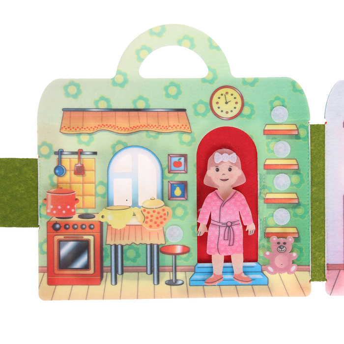 Коврик-игралка "Кукольный домик", высота куклы 11 см - фото 5 - id-p199328162