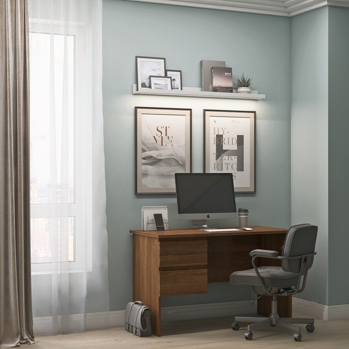 Стол письменный «Сити 6», 1200 × 550 × 750 мм, цвет дуб сантана - фото 1 - id-p199307422