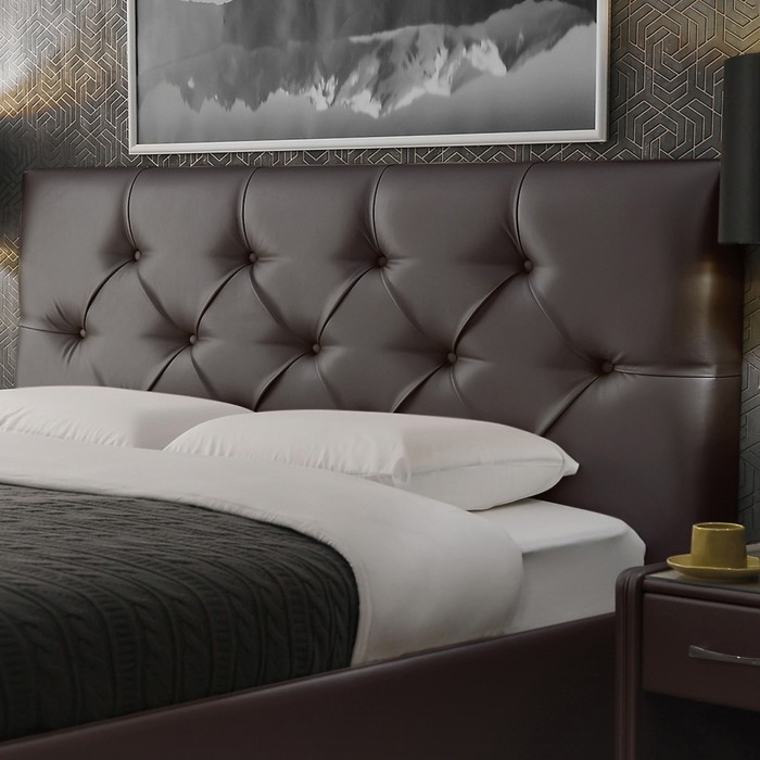 Кровать «Монблан» без ПМ, 1800×2000 мм, встроенное основание, цвет пралине - фото 5 - id-p199315443