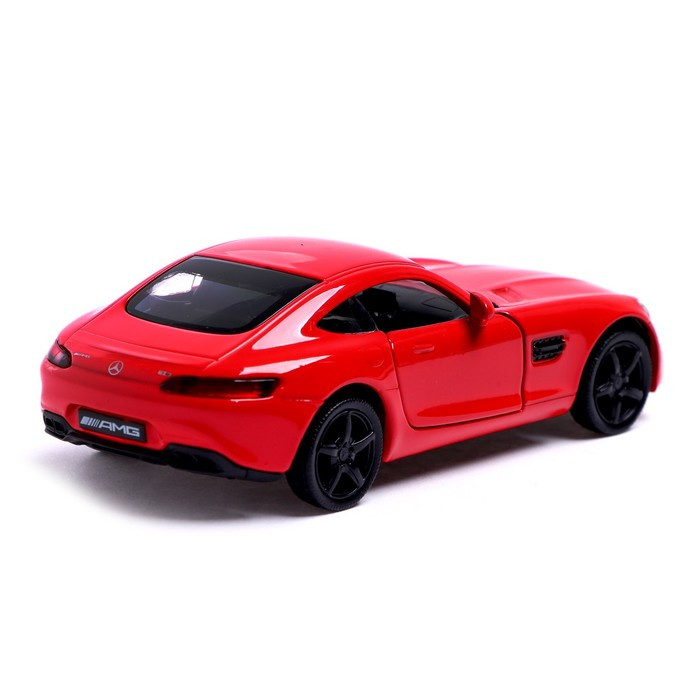 Машина металлическая MERCEDES-AMG GT S, 1:32, открываются двери, инерция, цвет красный - фото 4 - id-p199296828