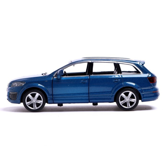 Машина металлическая AUDI Q7 V12, 1:32, открываются двери, инерция, цвет синий - фото 2 - id-p199296829