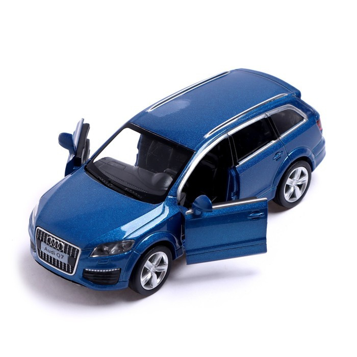 Машина металлическая AUDI Q7 V12, 1:32, открываются двери, инерция, цвет синий - фото 3 - id-p199296829
