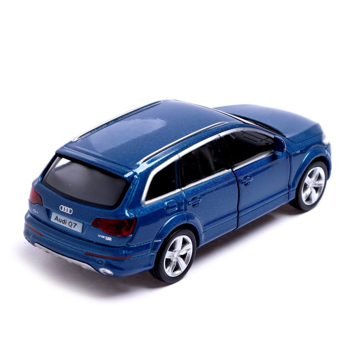 Машина металлическая AUDI Q7 V12, 1:32, открываются двери, инерция, цвет синий - фото 4 - id-p199296829