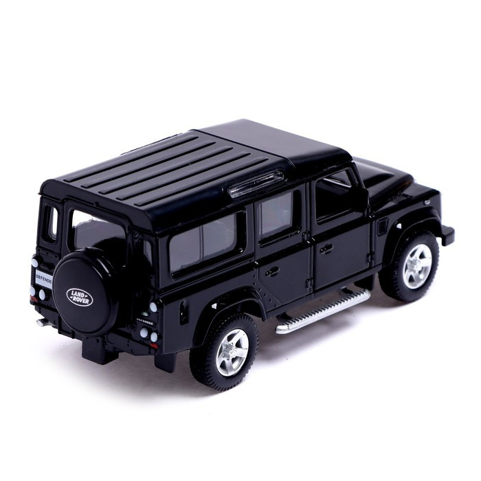 Машина металлическая LAND ROVER DEFENDER, 1:32, открываются двери, инерция, цвет чёрный - фото 4 - id-p199296831