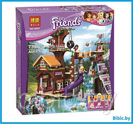 Детский конструктор Спортивный лагерь дом на дереве для девочек аналог лего lego дом френдс friends подружки