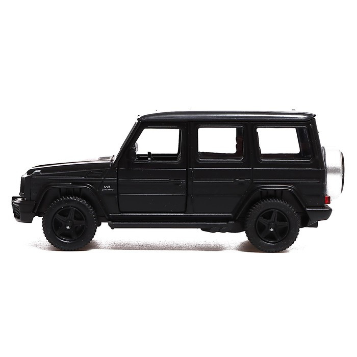 Машина металлическая MERCEDES-BENZ G63 AMG, 1:32, открываются двери, инерция, цвет чёрный матовый - фото 2 - id-p199296848