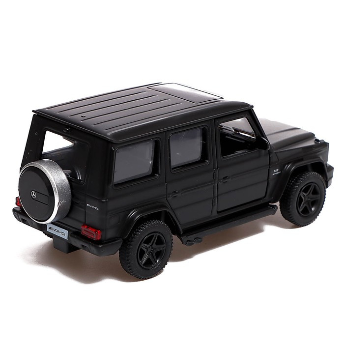 Машина металлическая MERCEDES-BENZ G63 AMG, 1:32, открываются двери, инерция, цвет чёрный матовый - фото 3 - id-p199296848