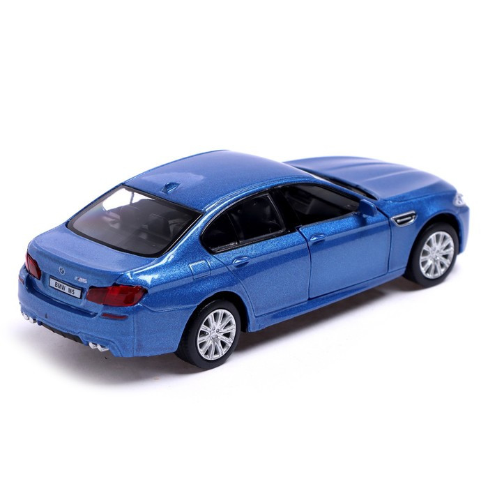 Машина металлическая BMW M5, 1:32, открываются двери, инерция, цвет синий - фото 4 - id-p199296849