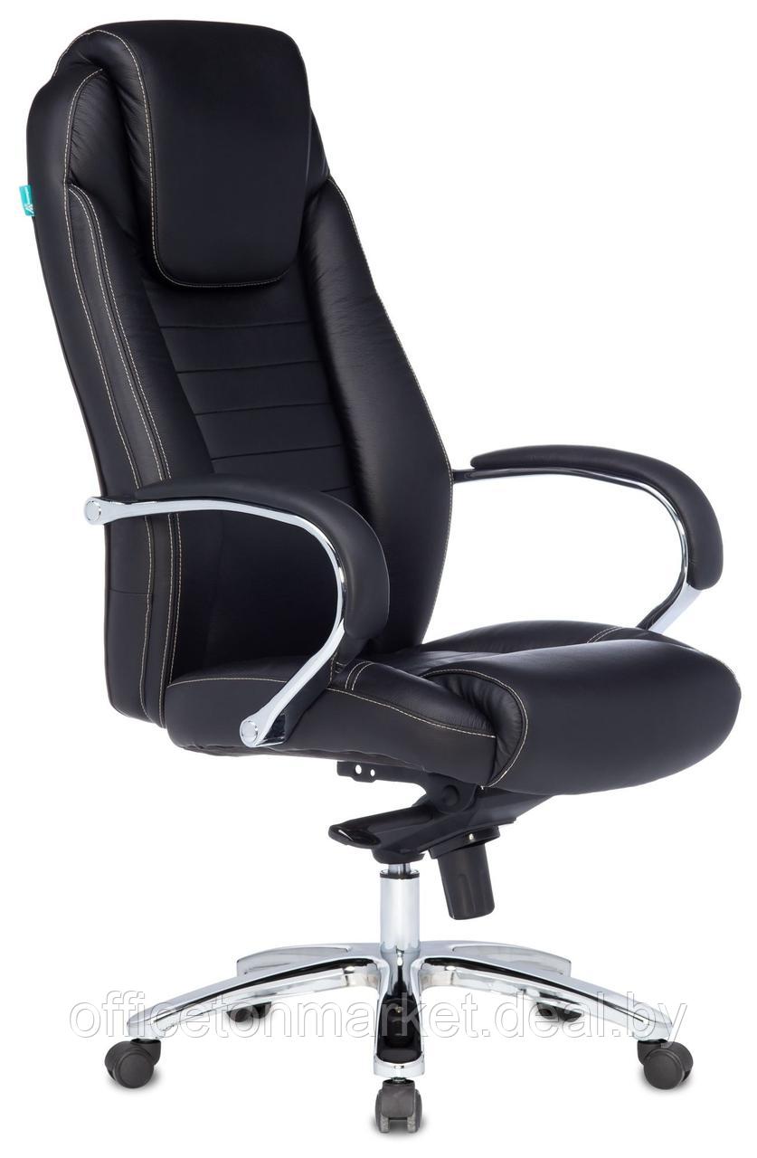 Кресло для руководителя Бюрократ "T-9923SL", кожа, металл, черный - фото 1 - id-p199279954