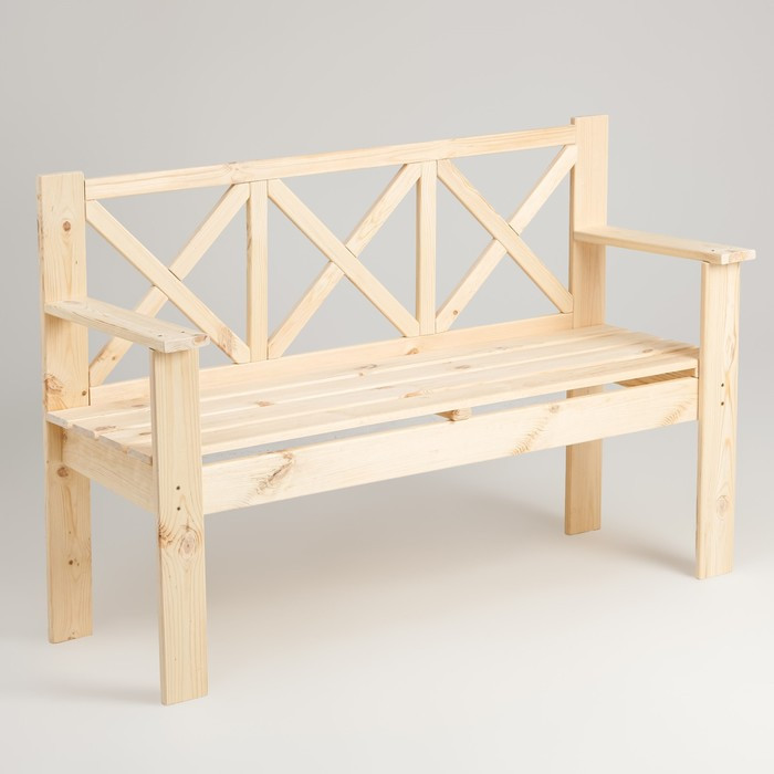 Скандинавская скамейка, 134×50×90см, из хвои - фото 1 - id-p199326654