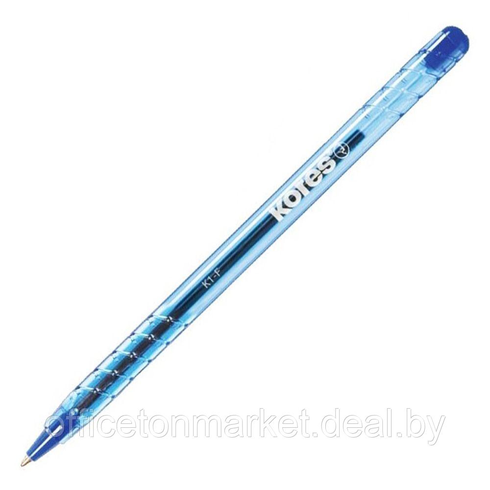 Ручка шариковая "К1", 0.5 мм, синий, стерж. синий - фото 2 - id-p199280093