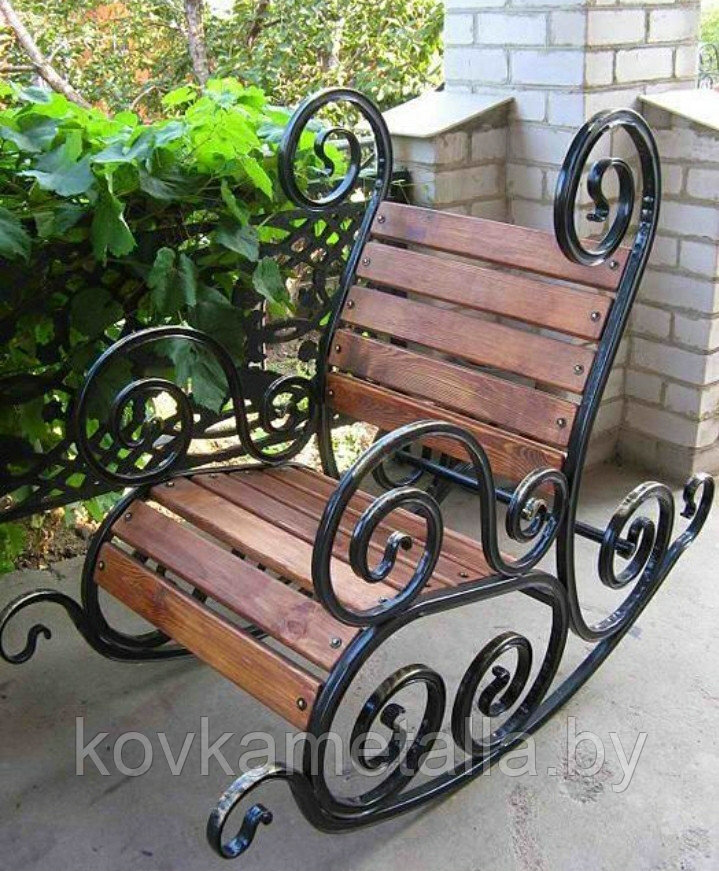 Кресло качалка кованое "Беларусь №6" - фото 1 - id-p199333402