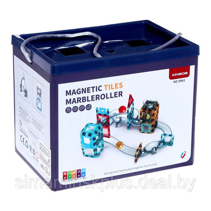 Конструктор магнитный марблс «Магический лабиринт», 48 деталей - фото 3 - id-p199336150