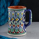 Кружка Риштанская Керамика "Узор", 500 мл, синий микс, фото 8