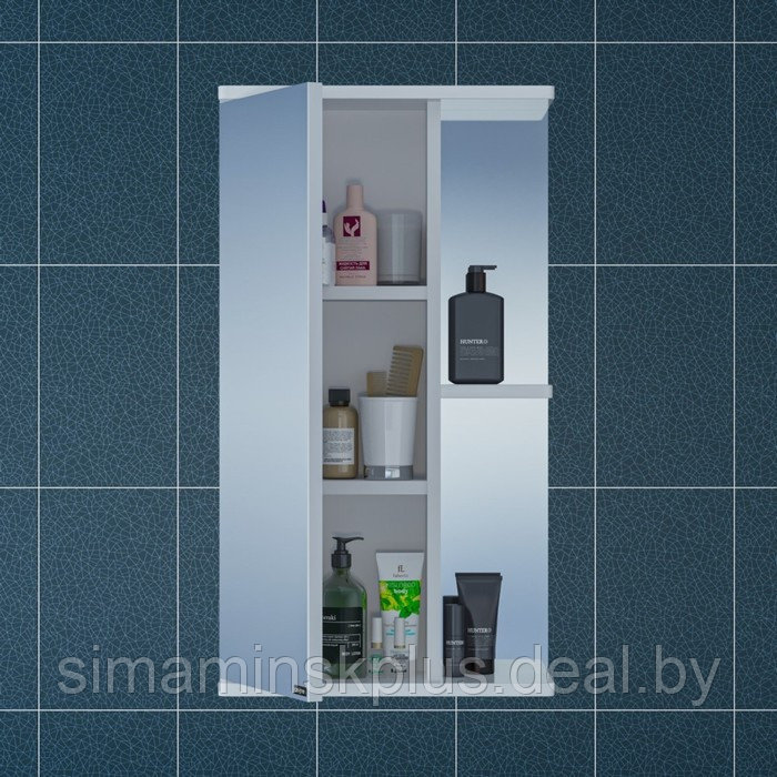 Зеркало-шкаф СаНта «Ника-400», фацет, левое - фото 2 - id-p199335421