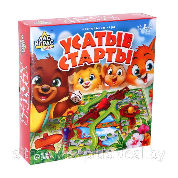 Настольная игра-бродилка «Усатые старты», 3D-поле - фото 4 - id-p199339238