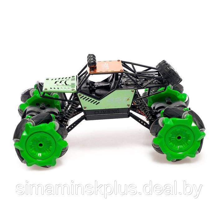 Машина радиоуправляемая «Джип-акробат», 4WD, управление жестами, работает от аккумулятора, цвет зелёный - фото 4 - id-p199337396