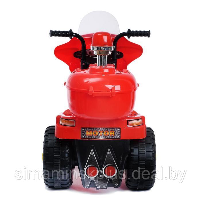 Электромобиль «Мотоцикл шерифа», цвет красный - фото 6 - id-p199337472