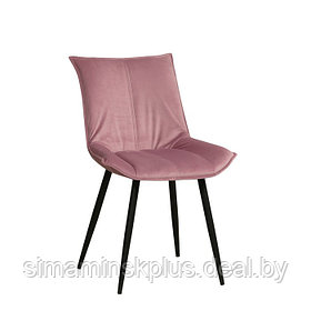 Стул «Фло», цвет велюр тенерифе розовый / металл чёрный