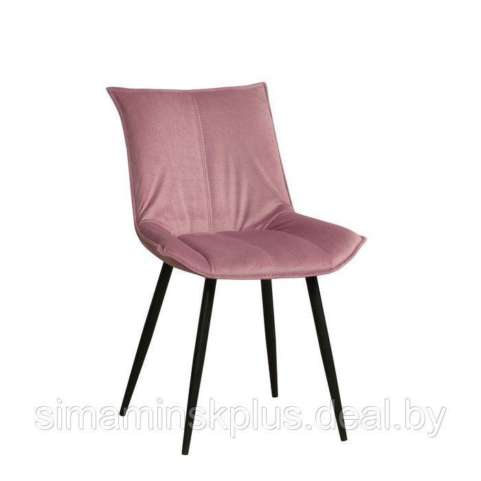 Стул «Фло», цвет велюр тенерифе розовый / металл чёрный - фото 1 - id-p199335646