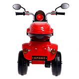 Детский электромобиль «Чоппер», с аккумулятором, световые и звуковые эффекты, цвет красный, фото 5