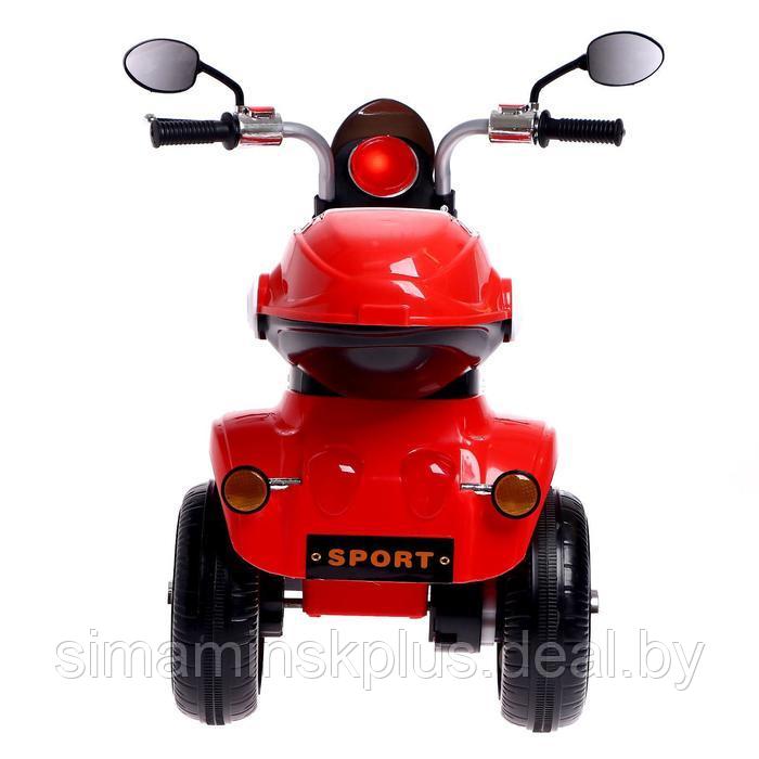 Детский электромобиль «Чоппер», с аккумулятором, световые и звуковые эффекты, цвет красный - фото 5 - id-p199337479