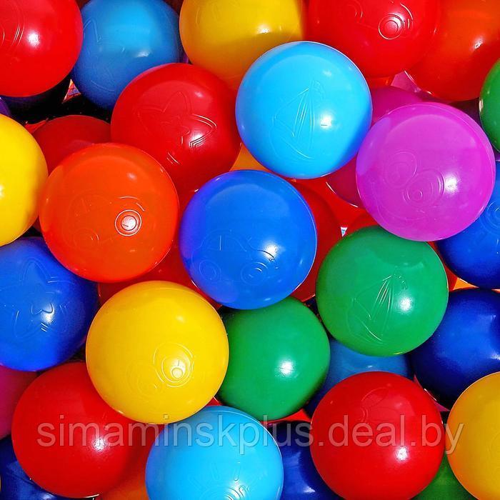Шарики для сухого бассейна с рисунком, диаметр шара 7,5 см, набор 60 штук, разноцветные - фото 9 - id-p199338514
