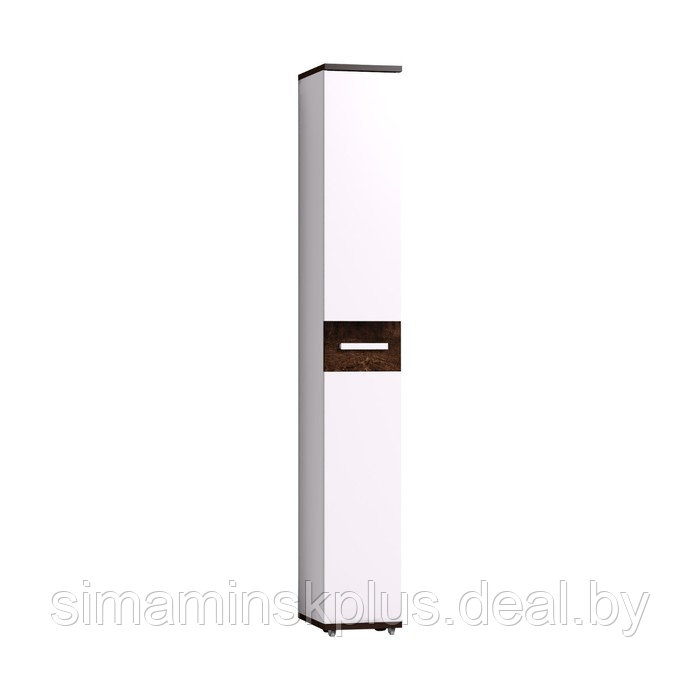 Шкаф для обуви «Норвуд 73», 300 × 2125 × 400 мм, цвет белый / орех шоколадный