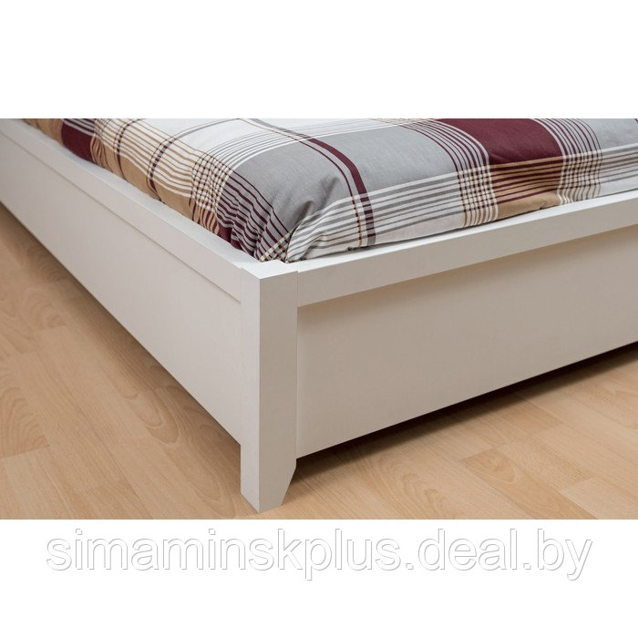Кровать «Норвуд 32», 1600 × 2000 мм, без основания, цвет белый / орех шоколадный - фото 2 - id-p199335666