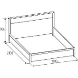 Кровать «Норвуд 32», 1600 × 2000 мм, без основания, цвет белый / орех шоколадный, фото 5