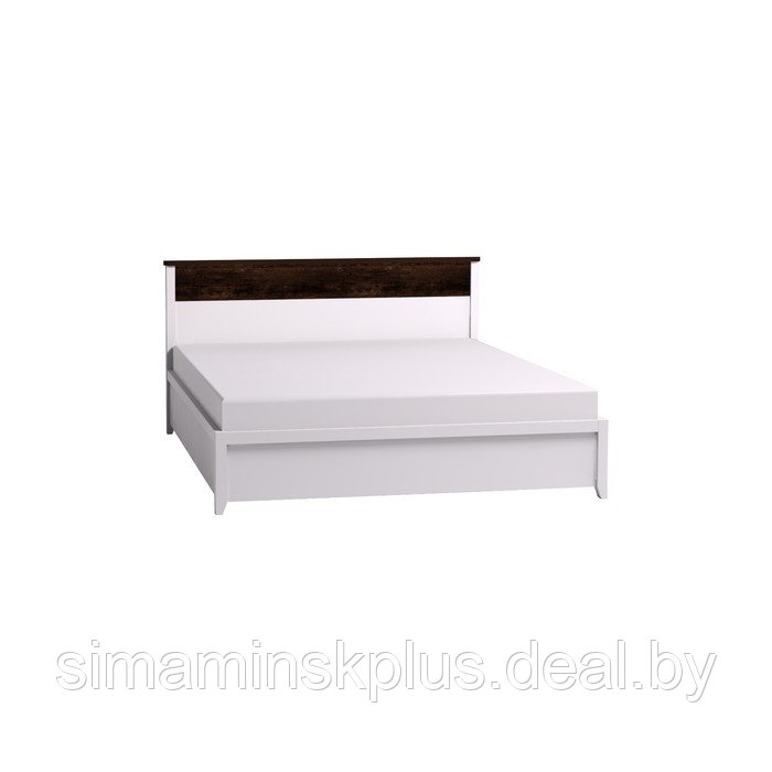 Кровать «Норвуд 32», 1600 × 2000 мм, без основания, цвет белый / орех шоколадный - фото 6 - id-p199335666