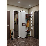 Шкаф для одежды и белья «Норвуд 71», 560 × 400 × 2125 мм, цвет белый / орех шоколадный, фото 4