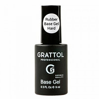 Grattol, База каучуковая для гель-лака Rubber Base Gel Hard (9мл.)