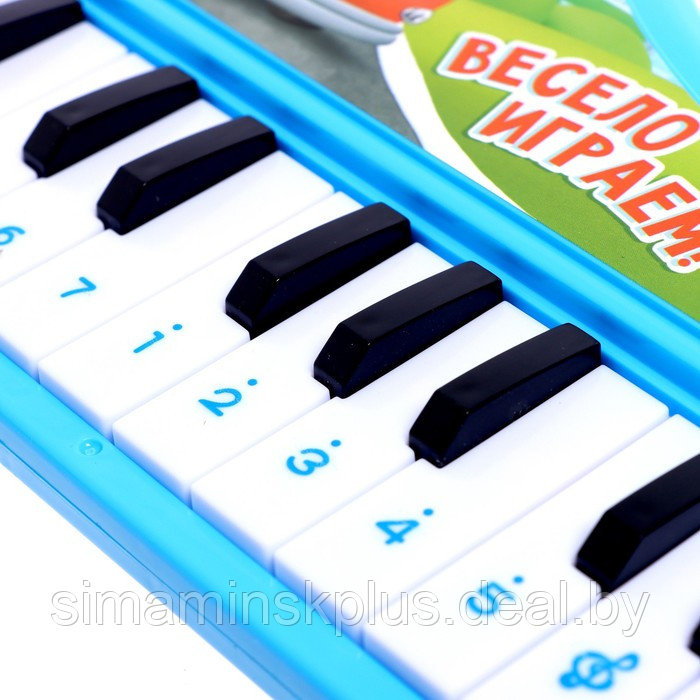 Музыкальное пианино «Весёлые машинки», звук, цвет синий - фото 3 - id-p199338541