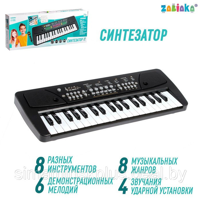Синтезатор «Музыкант-2» с микрофоном и блоком питания, 37 клавиш - фото 1 - id-p199338549