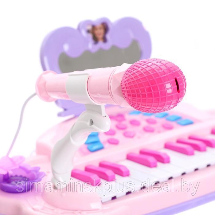 Пианино «Мечта девочки», с USB и MP3 - разъёмами, стульчиком, зеркалом, микрофоном - фото 3 - id-p199338566