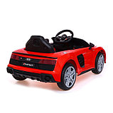 Электромобиль AUDI R8 SPYDER, EVA колёса, кожаное сидение, цвет красный, фото 3