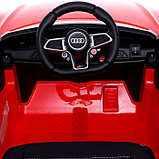 Электромобиль AUDI R8 SPYDER, EVA колёса, кожаное сидение, цвет красный, фото 7