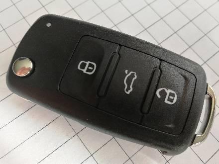 Ключ Volkswagen Beetle, Golf 6, Jetta, Scirocco, Sharan, Tiguan 2010-2015 бесключевой доступ, фото 2