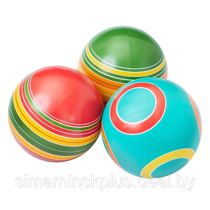 Мяч, диаметр 20 см, цвета МИКС - фото 1 - id-p199337616