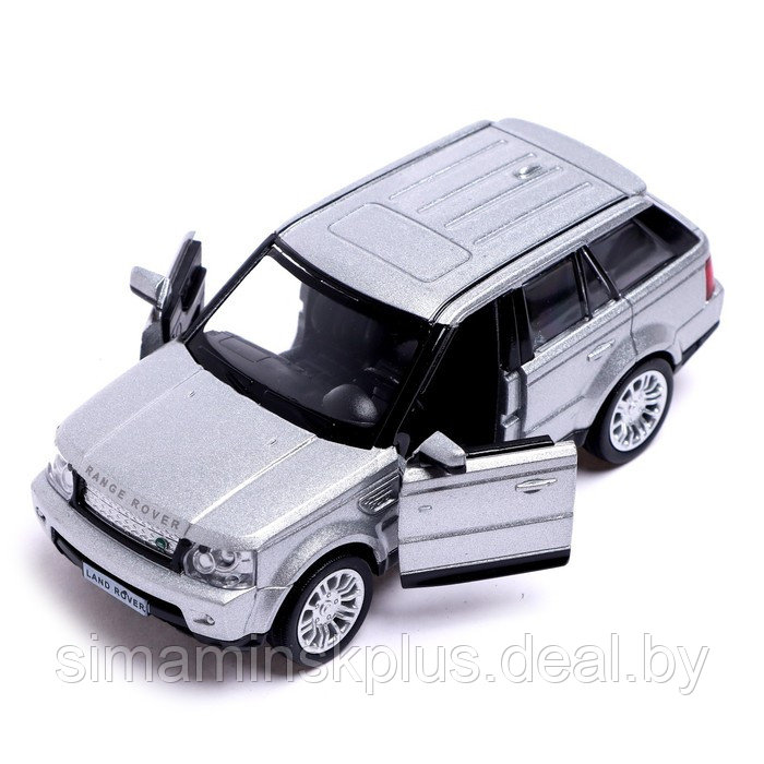 Машина металлическая LAND ROVER RANGE ROVER SPORT,1:32, открываются двери, инерция, цвет серый - фото 3 - id-p199336890