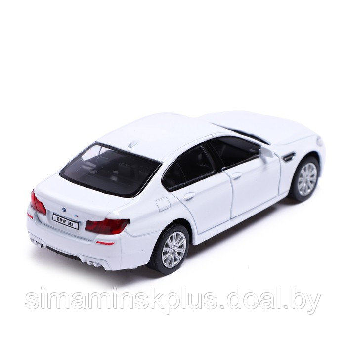 Машина металлическая BMW M5, 1:32, открываются двери, инерция, цвет белый - фото 4 - id-p199336891