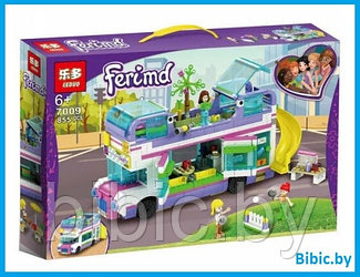 Детский конструктор Автобус путешествий друзья 7009 для девочек аналог лего lego дом френдс friends подружки