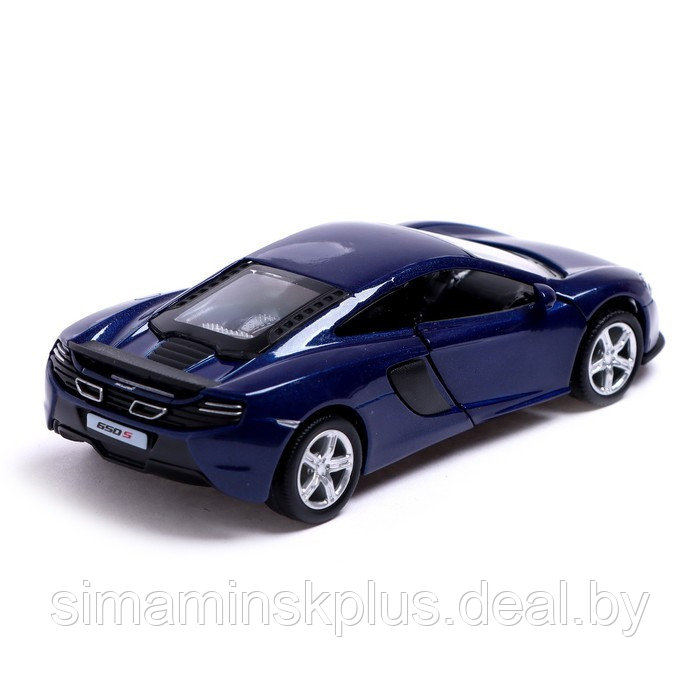 Машина металлическая MCLAREN 650S, 1:32, открываются двери, инерция, цвет синий - фото 4 - id-p199336897