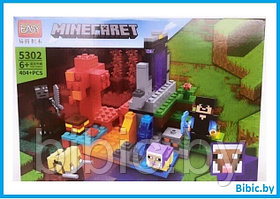Детский конструктор Minecraft Майнкрафт крепость домик 5302 серия фигурки my world блочный аналог лего lego