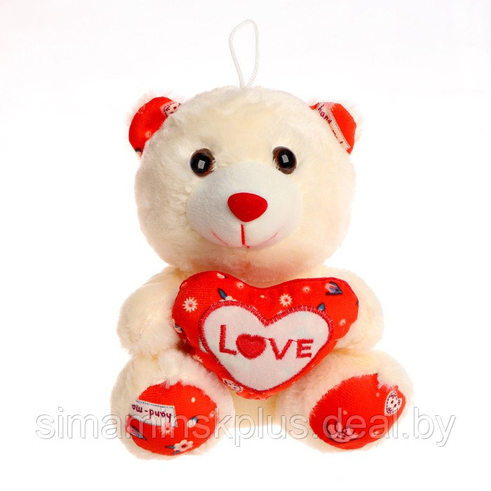 Мягкая игрушка «Мишка с сердцем», цвет МИКС - фото 1 - id-p199338928