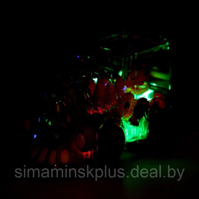 Паровоз «Шестерёнки», световые и звуковые эффекты, работает от батареек - фото 4 - id-p199336980